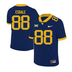 Men's West Virginia Mountaineers NCAA #88 Isaiah Esdale Navy Authentic Nike 2019 Stitched College Football Jersey QW15H27KX